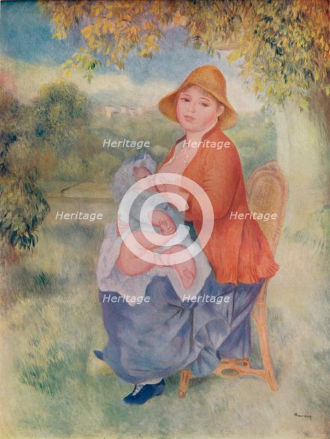'Madame Renoir allaitant son enfant', c1885 (1932). Artist: Pierre-Auguste Renoir.