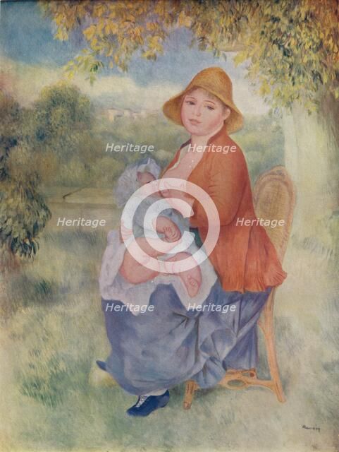 'Madame Renoir allaitant son enfant', c1885 (1932). Artist: Pierre-Auguste Renoir.