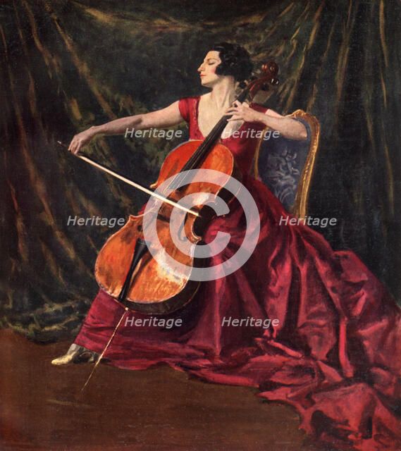 'Madame Suggia', 1920-1923, (1933). Artist: Augustus John