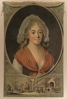 Madame Saint-Aubin late 18th century, (1913). Artist: Pierre Michel Alix