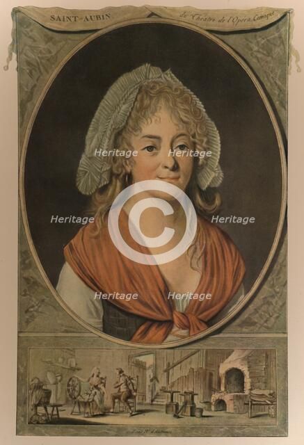'Madame Saint-Aubin', late 18th century, (1913). Artist: Pierre Michel Alix.