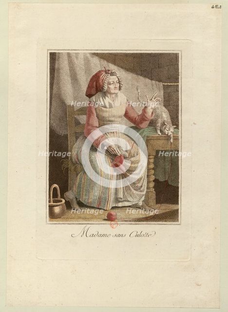 Madame Sans-Culotte, ca 1794. Creator: Anonymous.