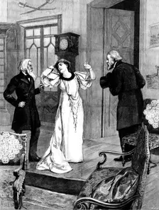 Madame Sarah Bernhardt as Magda in Sudermann's play "Heimat," at Daly's Theatre, 1895. Creator: P Naumann