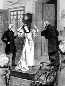 Madame Sarah Bernhardt as Magda in Sudermann's play "Heimat," at Daly's Theatre, 1895. Creator: P Naumann