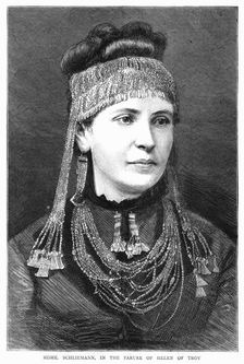 Madame Sophie Schliemann, 1877. Creator: Unknown