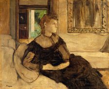 Madame Théodore Gobillard (Yves Morisot, 1838-1893), 1869. Creator: Edgar Degas
