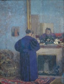 Madame Vuillard by the Fireplace, 1895. Creator: Edouard Vuillard