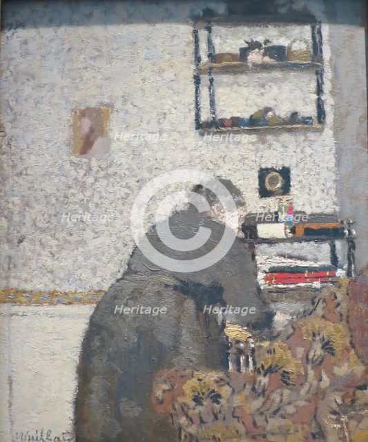 Madame Vuillard in a Drawing Room, 1893. Creator: Edouard Vuillard.