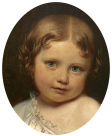 Madame Valentine De Give-LeDelier as a Child, 1859. Creator: Joseph Henri Francois Van Lerius