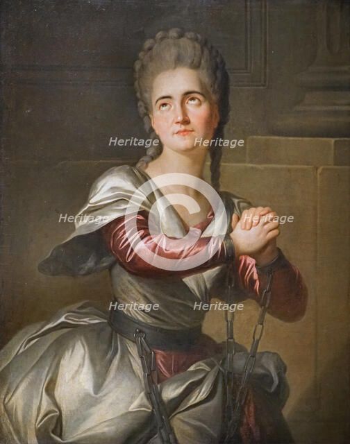 Madame Vestris as Électre in a Tragedy by Prosper Jolyot Crébillon, 1778. Creator: Lenoir, Simon Bernard (1729-1791).