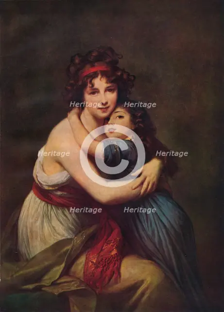 Madame Vigee Lebrun and her daughter, Jeanne Lucie Louise, 1789, (1938). Artist: Elisabeth Louise Vigee-LeBrun
