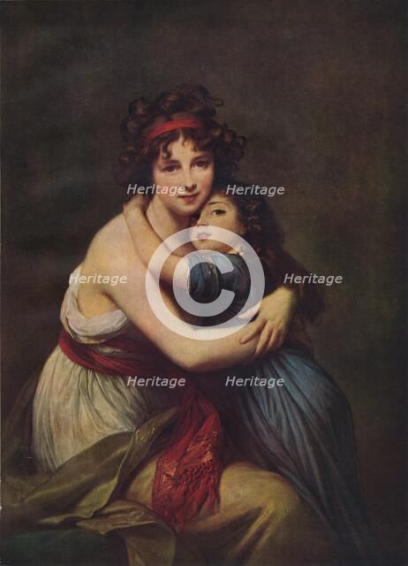 Madame Vigee Lebrun and her daughter, Jeanne Lucie Louise, 1789, (1938). Artist: Elisabeth Louise Vigee-LeBrun