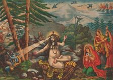 Madan-Bhasma (Shiva Turns Kama to Ashes), 1890. Creator: Unknown