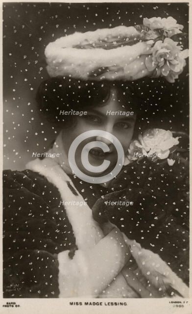 Madge Lessing, German actress, c1906. Artist: Unknown