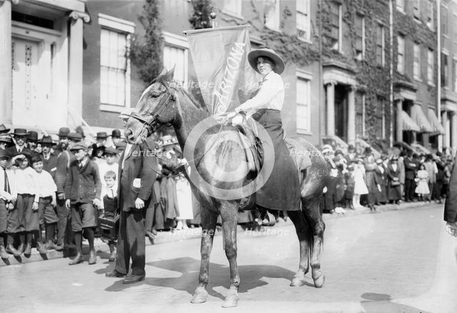 Madge Udall, Suffrage parade, 1913. Creator: Bain News Service.