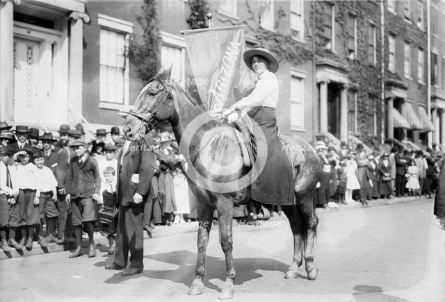 Madge Udall, Suffrage parade, 1913. Creator: Bain News Service.