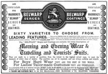 Maddocks "Belwarp" Serges and Coatings 1890. Creator: Unknown