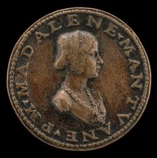 Maddalena of Mantua [obverse], probably c. 1500/1520. Creator: Unknown