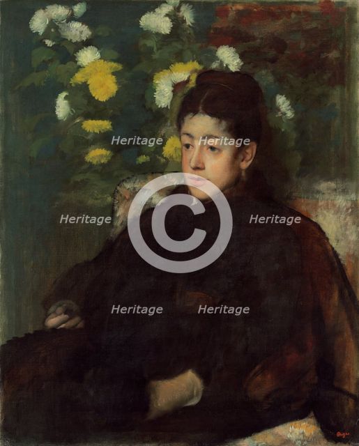 Mademoiselle Malot, c. 1877. Creator: Edgar Degas.