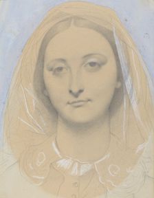 Mademoiselle Mary de Borderieux(?), 1857. Creator: Jean-Auguste-Dominique Ingres