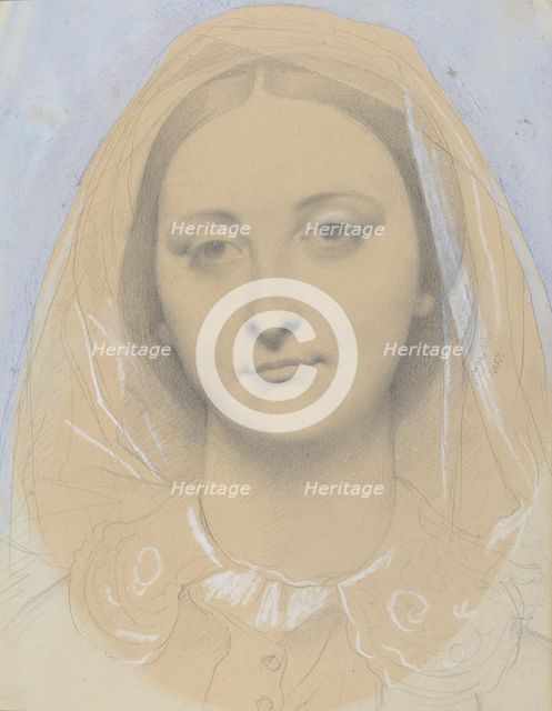 Mademoiselle Mary de Borderieux(?), 1857. Creator: Jean-Auguste-Dominique Ingres.