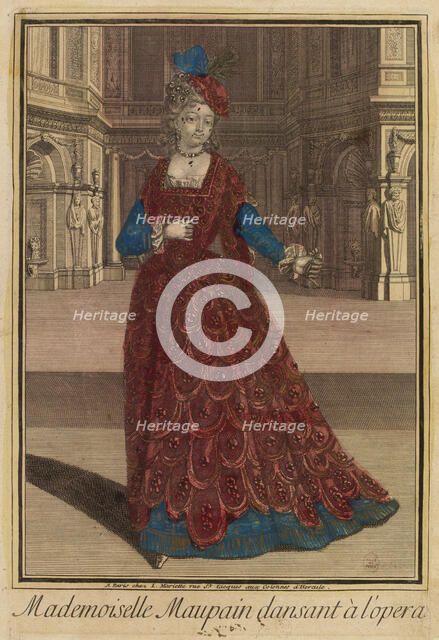 Mademoiselle Maupain dansant à l'opera, ca 1692-1700. Creator: Anonymous.
