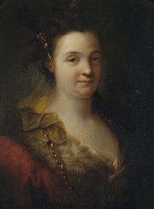 Mademoiselle Duclos (Marie-Anne de Châteauneuf, 1670-1748, dite), sociétaire de..., c1700. Creator: Alexis Grimou