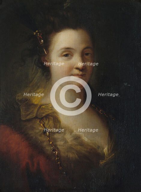 Mademoiselle Duclos (Marie-Anne de Châteauneuf, 1670-1748, dite), sociétaire de..., c1700. Creator: Alexis Grimou.