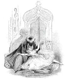 Mademoiselle Dumilatre, in the new ballet of "The Corsair", at Drury Lane Theatre, 1844. Creator: Unknown