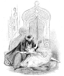 Mademoiselle Dumilatre, in the new ballet of "The Corsair", at Drury Lane Theatre, 1844. Creator: Unknown