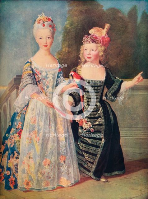 'Mademoiselle De Bethisy and her brother', c1715, (1911). Artists: Unknown, Alexis Simon Belle.