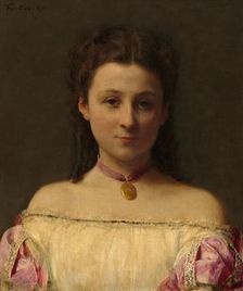 Mademoiselle de Fitz-James, 1867. Creator: Henri Fantin-Latour