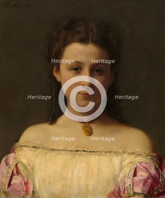 Mademoiselle de Fitz-James, 1867. Creator: Henri Fantin-Latour.