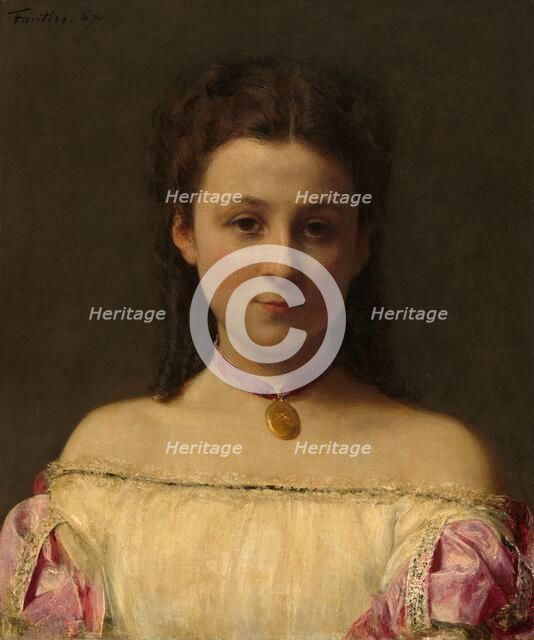 Mademoiselle de Fitz-James, 1867. Creator: Henri Fantin-Latour.