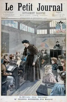 Mademoiselle Eugenie Bonnefois, founder of a school for children of fairground workers, 1897. Creator: F Meaulle