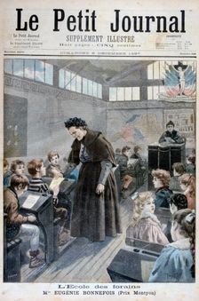 Mademoiselle Eugenie Bonnefois, founder of a school for children of fairground workers, 1897. Creator: F Meaulle