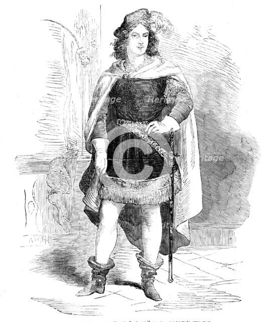 Mademoiselle Johanna Wagner as "Romeo", at Her Majesty's Theatre, 1856.  Creator: Unknown.