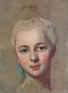 Mademoiselle Puvigny c1749. Artist: Maurice-Quentin de La Tour