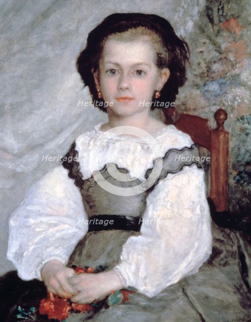 'Mademoiselle Romaine Lacaux', (detail), 1864. Artist: Pierre-Auguste Renoir