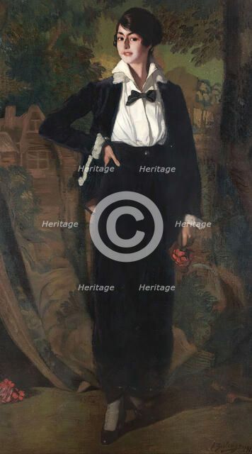 Mademoiselle Souty, 1915. Creator: Zuloaga y Zabaleto, Ignacio (1870-1945).