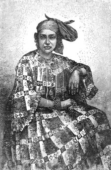 Madecasse Lady of Sainte Marie; Recent Explorations in Madagascar 1875. Creator: Alfred Grandidier