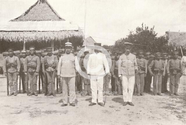 'Madeira-Mamore Railway: On the Bolivia-Brazil frontier: Bolivian officers and soldiers', 1914. Artist: Unknown.