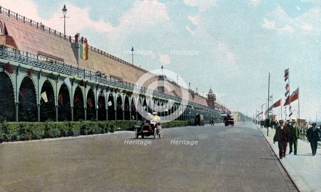 Madeira Road motor track, Brighton, East Sussex, c1900s-c1920s. Artist: Unknown
