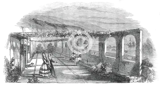 Madeirese villa, near Funchal, 1845. Creator: Unknown.