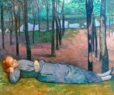 Madeleine in the Bois d'Amour 1888. Artist: Emile Bernard