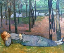 Madeleine in the Bois d'Amour 1888. Artist: Emile Bernard