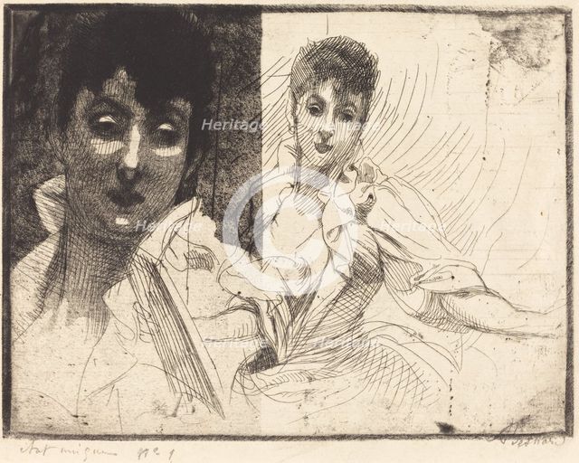Madeleine Lemaire, 1900. Creator: Paul Albert Besnard.