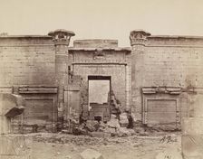 Madinet Habu, Entry Way to the Small Temple. Luxor, West Bank, between 1860 and 1903. Creator: Antonio Beato