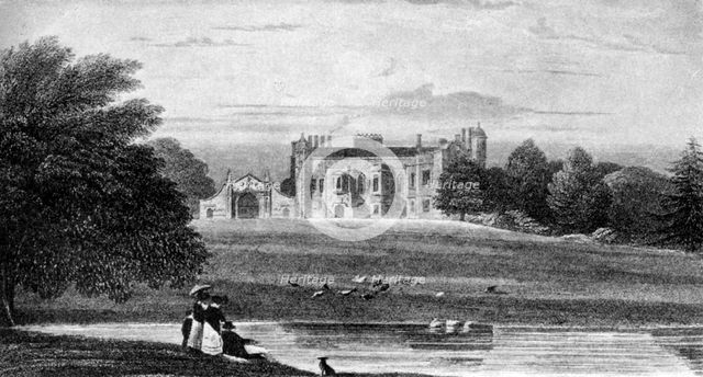 Madingley Hall, Madingley, Cambridgeshire, 19th century (1912). Artist: Unknown