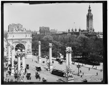 Madison Square and Dewey Arch, New York, N.Y., c1900. Creator: Unknown